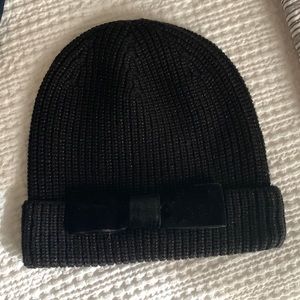NEVER WORN - Black Kate Spade beanie